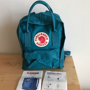 New fjallraven kanken mini pack ocean green